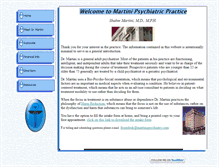Tablet Screenshot of martinipsychiatry.com